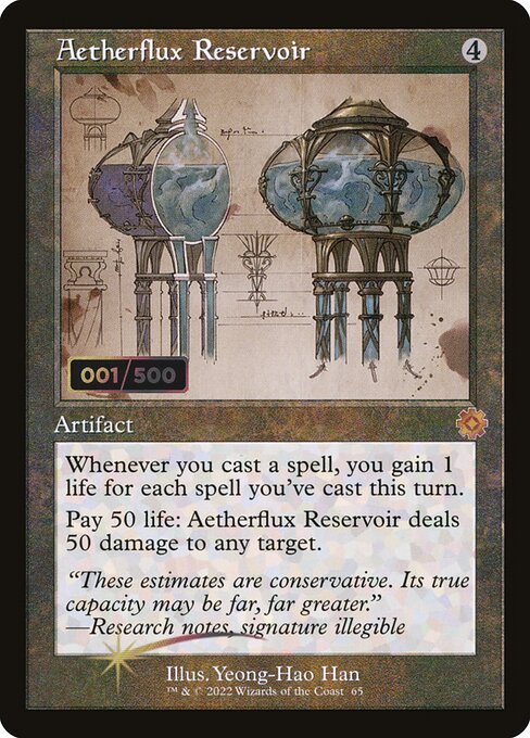 Aetherflux Reservoir (65z) [The Brothers' War Retro Artifacts]