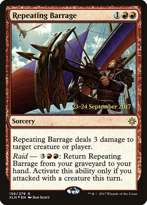 Repeating Barrage (156s) [Ixalan Promos]
