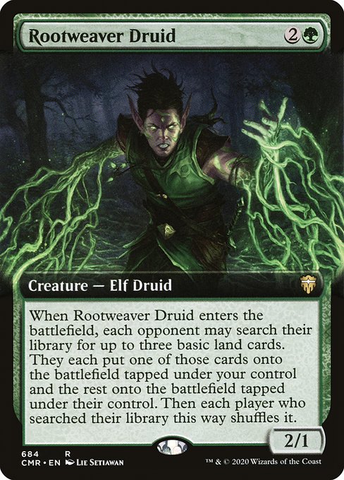 Rootweaver Druid (684) [Commander Legends] [Extended Art]