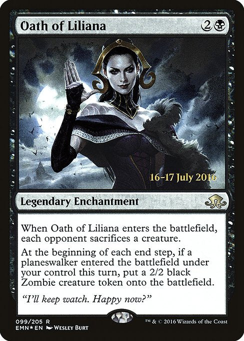 Oath of Liliana (99s) [Eldritch Moon Promos]