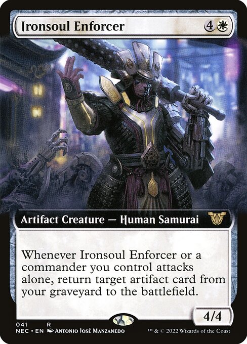 Ironsoul Enforcer (41) [Neon Dynasty Commander] [Extended Art]