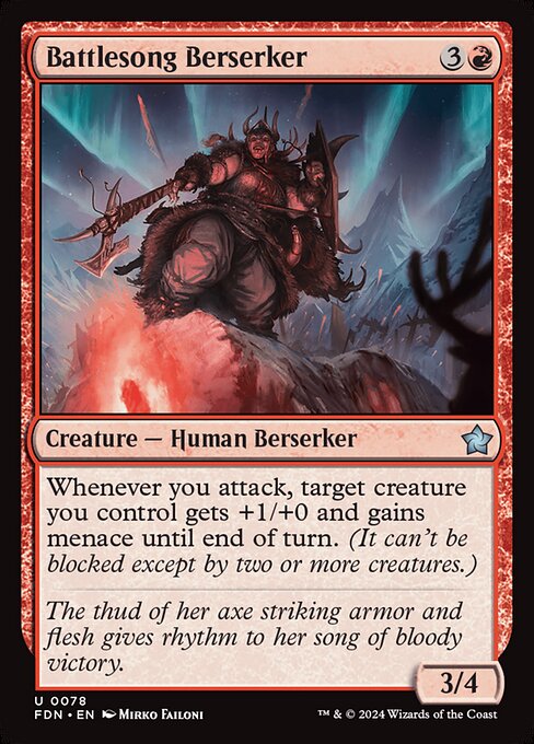 Battlesong Berserker (78) [Foundations]