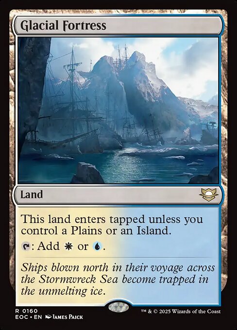 Glacial Fortress (160) [Edge of Eternities Commander]