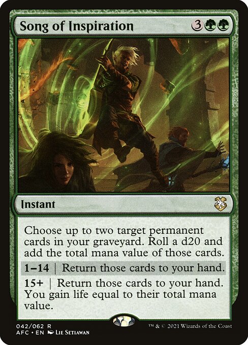 Song of Inspiration (42) [Forgotten Realms Commander]