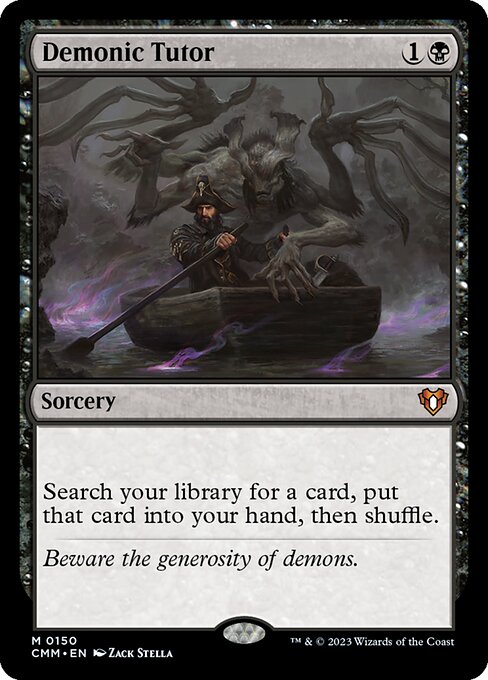 Demonic Tutor (150) [Commander Masters]