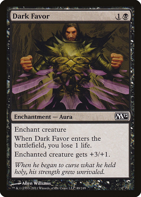 Dark Favor (89) [Magic 2012]