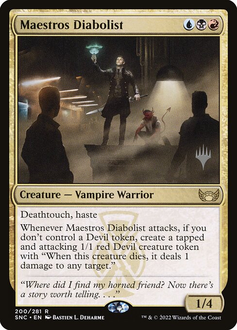 Maestros Diabolist (200p) [Streets of New Capenna Promos]