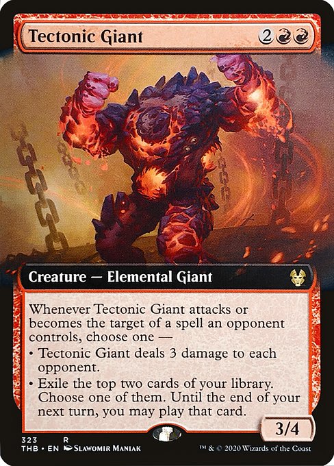 Tectonic Giant (323) [Theros Beyond Death] [Extended Art]