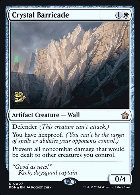 Crystal Barricade (7s) [Foundations Promos]