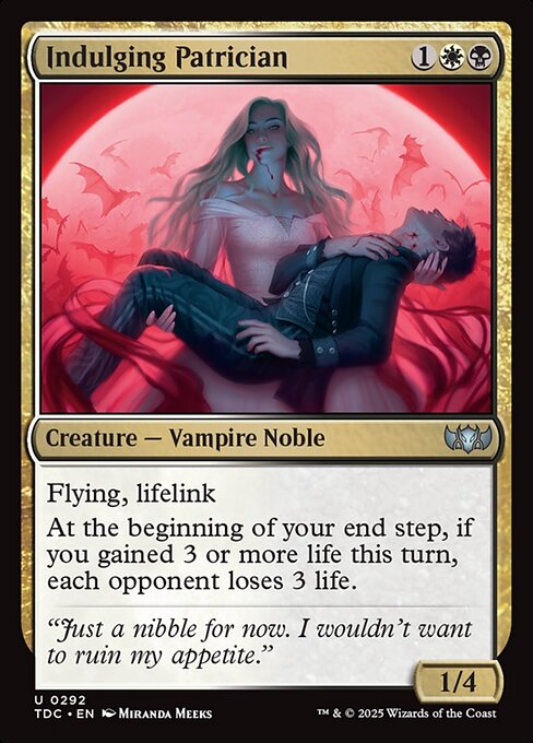 Indulging Patrician (292) [Tarkir: Dragonstorm Commander]