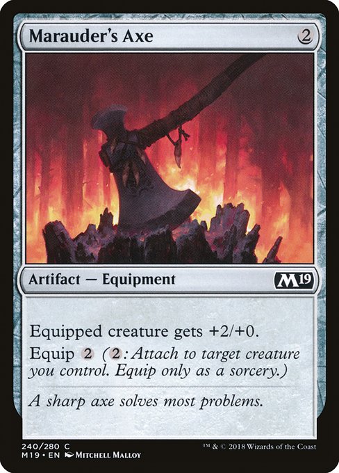 Marauder's Axe (240) [Core Set 2019]