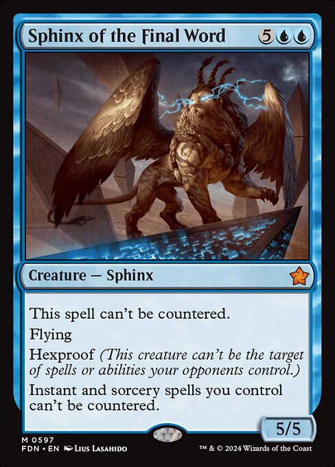 Sphinx of the Final Word (597) [Foundations]