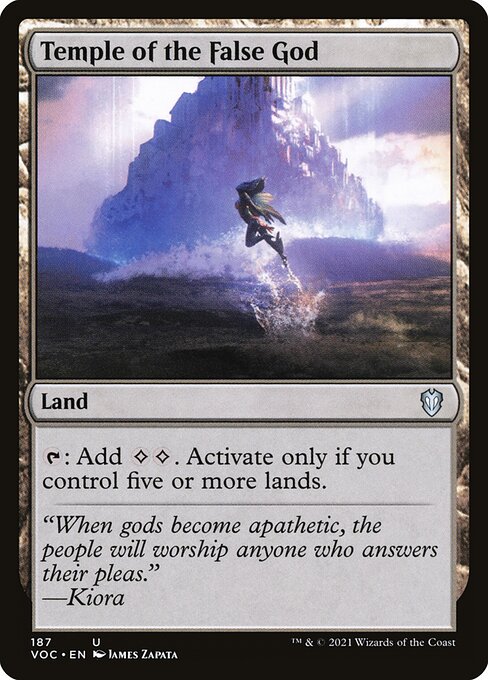 Temple of the False God (187) [Crimson Vow Commander]