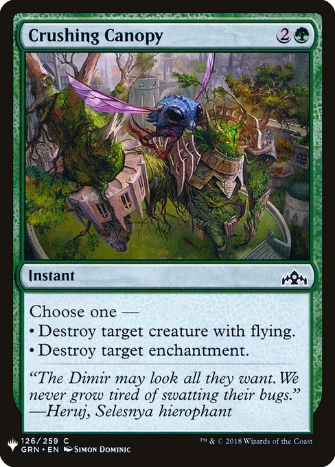 Crushing Canopy (GRN-126) [The List]