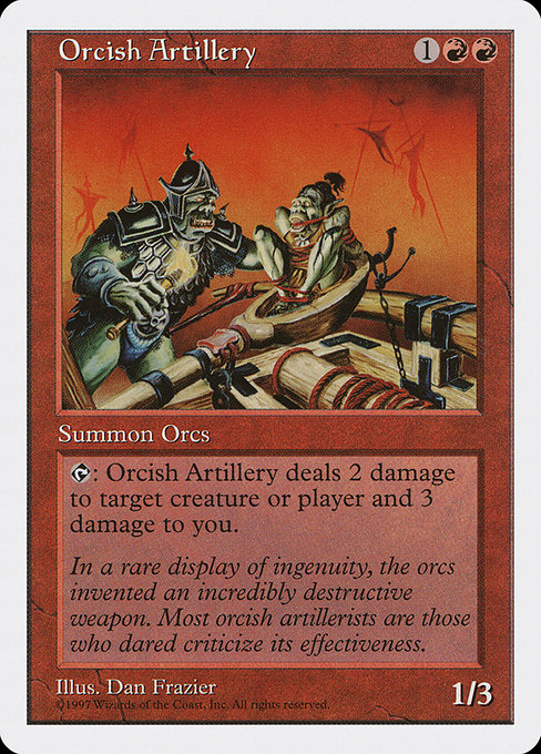 Orcish Artillery (253) [Fifth Edition]