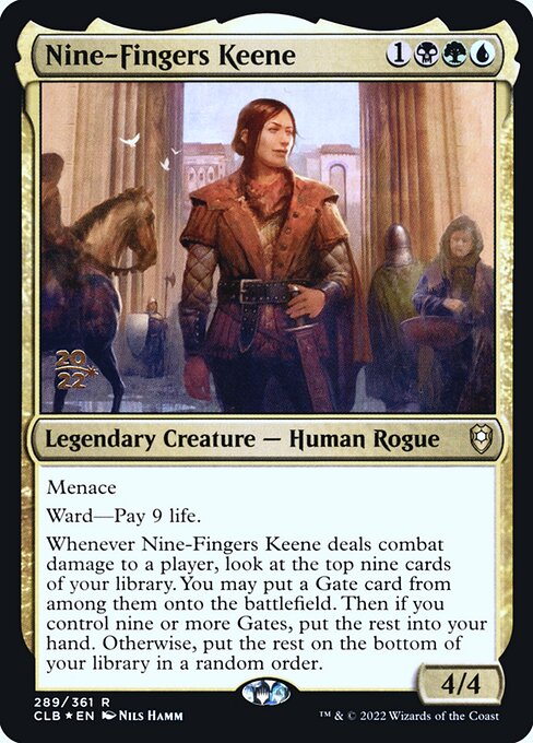 Nine-Fingers Keene (289s) [Battle for Baldur's Gate Promos]