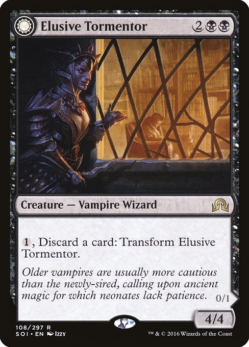 Elusive Tormentor // Insidious Mist (108) [Shadows over Innistrad]
