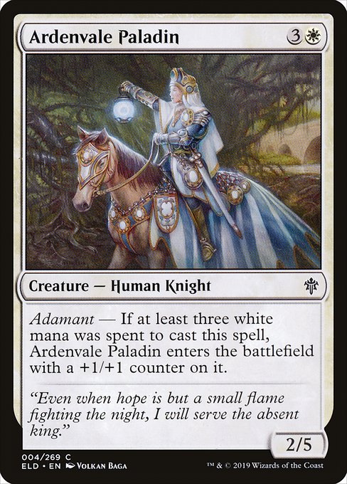 Ardenvale Paladin (4) [Throne of Eldraine]