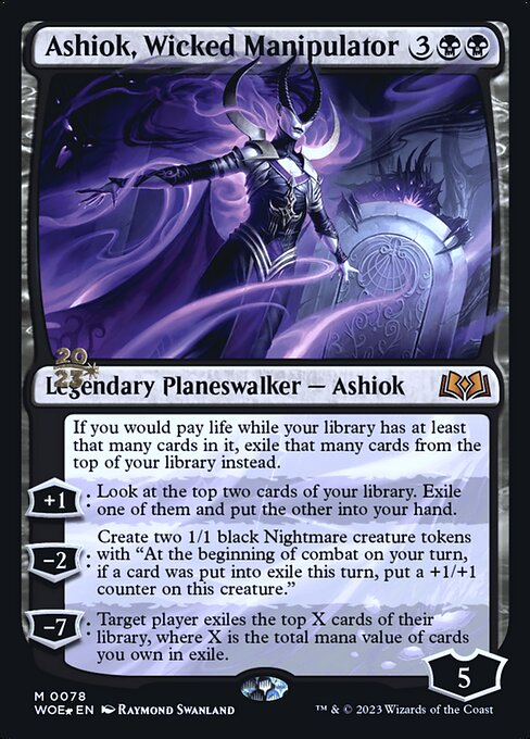 Ashiok, Wicked Manipulator (78s) [Wilds of Eldraine Promos]