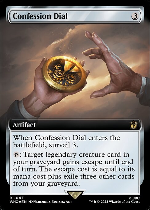 Confession Dial (1047) [Doctor Who] [Extended Art]