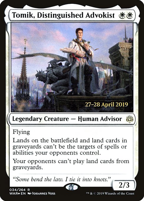 Tomik, Distinguished Advokist (34s) [War of the Spark Promos]