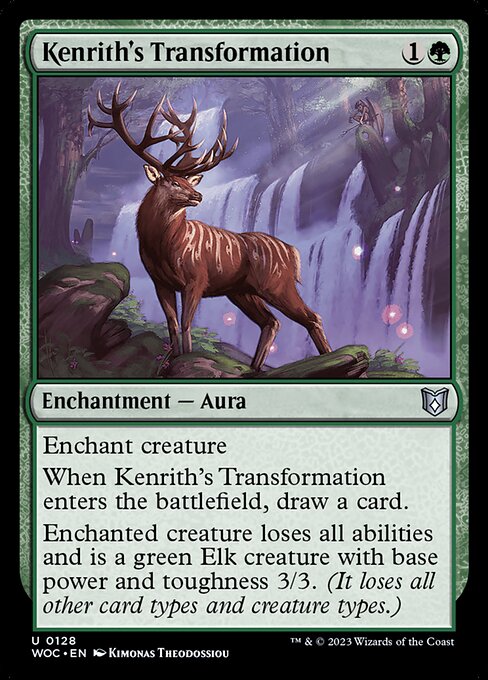 Kenrith's Transformation (128) [Wilds of Eldraine Commander]