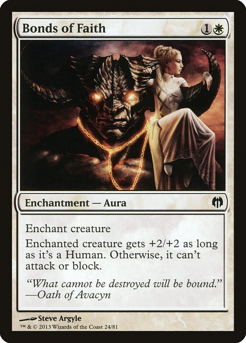 Bonds of Faith (24) [Duel Decks: Heroes vs. Monsters]