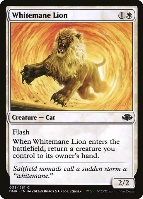 Whitemane Lion (35) [Dominaria Remastered]