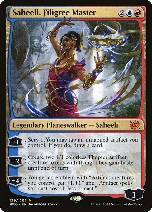 Saheeli, Filigree Master (219) [The Brothers' War]
