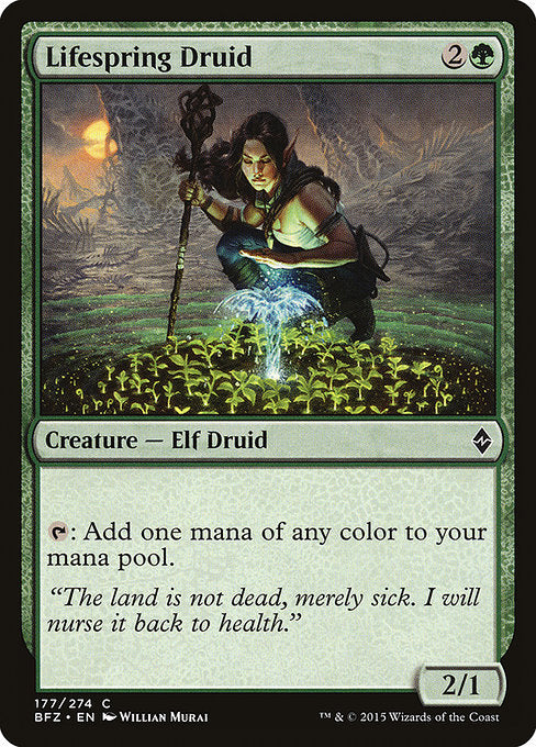 Lifespring Druid (177) [Battle for Zendikar]