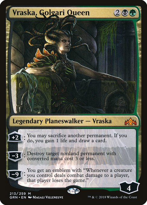 Vraska, Golgari Queen (213) [Guilds of Ravnica]