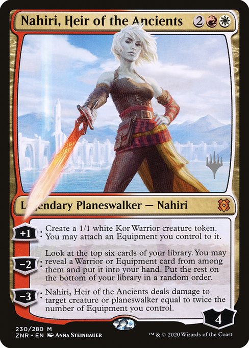 Nahiri, Heir of the Ancients (230p) [Zendikar Rising Promos]
