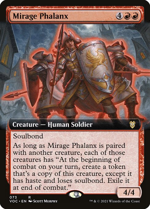 Mirage Phalanx (73) [Crimson Vow Commander] [Extended Art]