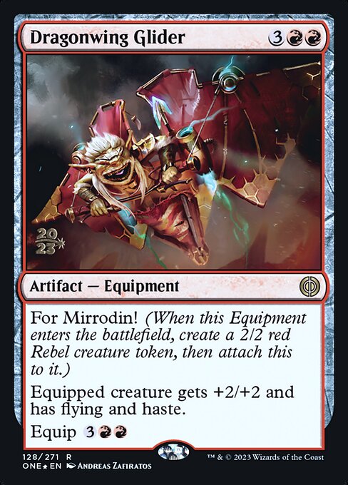 Dragonwing Glider (128s) [Phyrexia: All Will Be One Promos]