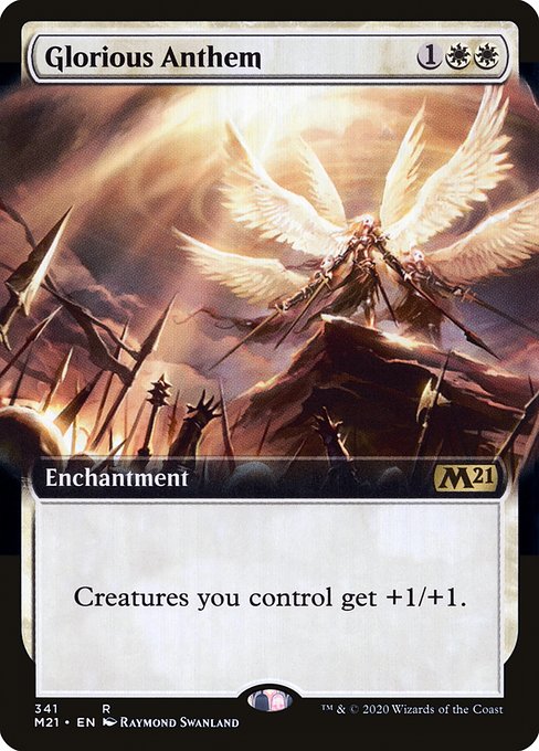 Glorious Anthem (341) [Core Set 2021] [Extended Art]