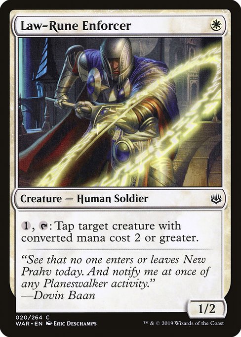 Law-Rune Enforcer (20) [War of the Spark]