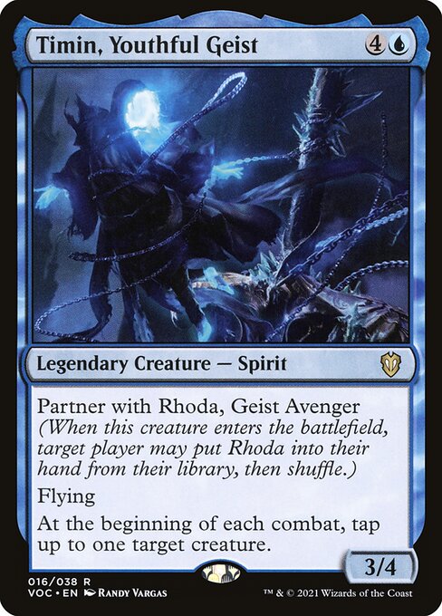 Timin, Youthful Geist (16) [Crimson Vow Commander]