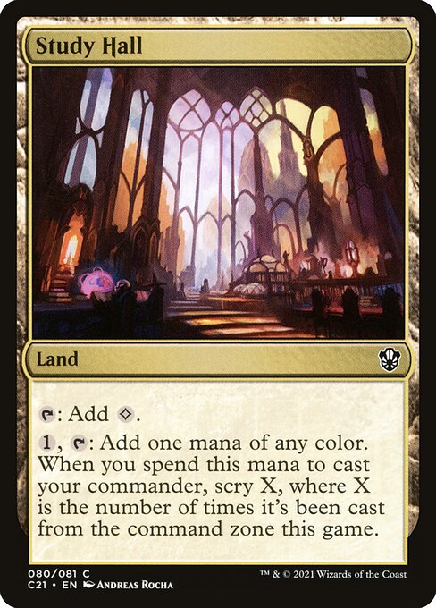 Study Hall (80) [Commander 2021]