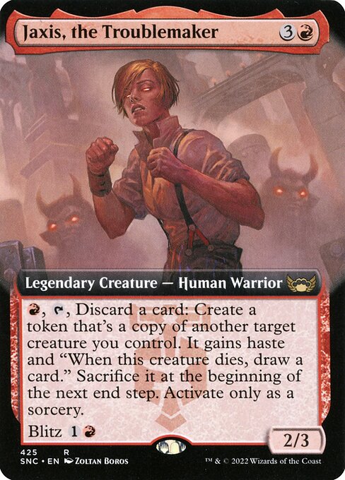 Jaxis, the Troublemaker (425) [Streets of New Capenna] [Extended Art]