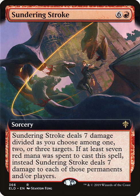 Sundering Stroke (366) [Throne of Eldraine] [Extended Art]