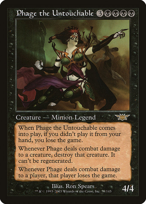 Phage the Untouchable (78) [Legions]