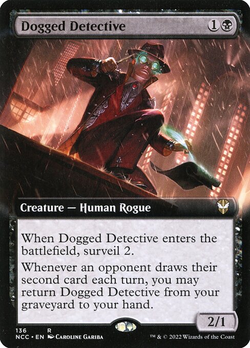 Dogged Detective (136) [New Capenna Commander] [Extended Art]
