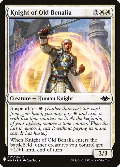 Knight of Old Benalia (MH1-17) [The List]