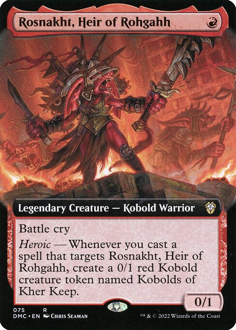 Rosnakht, Heir of Rohgahh (75) [Dominaria United Commander] [Extended Art]