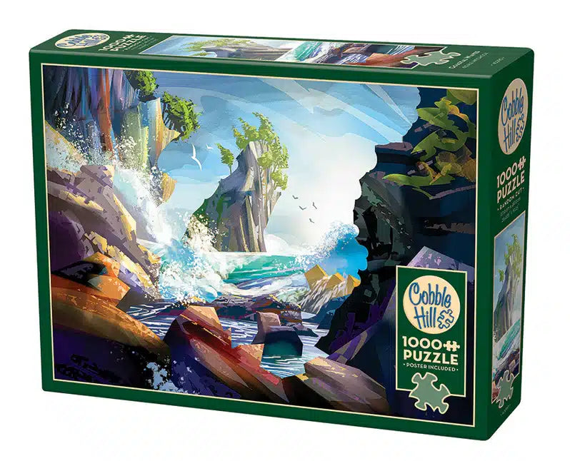 1000PC Coastal Waves Cobble Hill Puzzle image 0