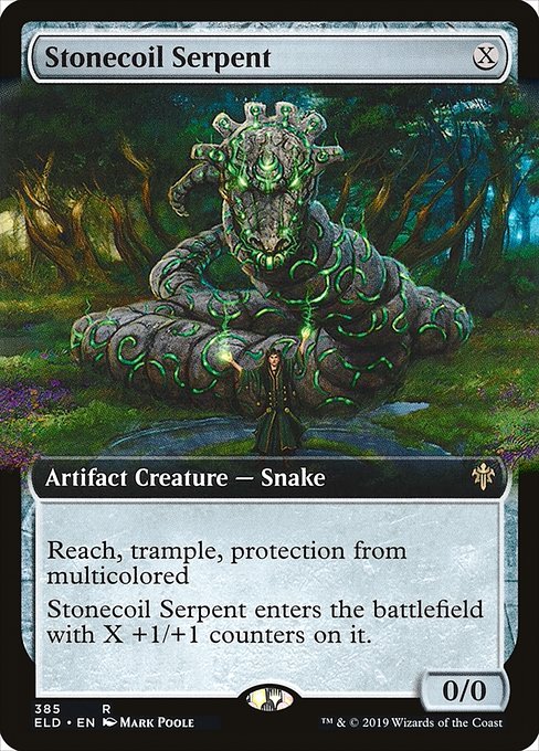 Stonecoil Serpent (385) [Throne of Eldraine] [Extended Art]