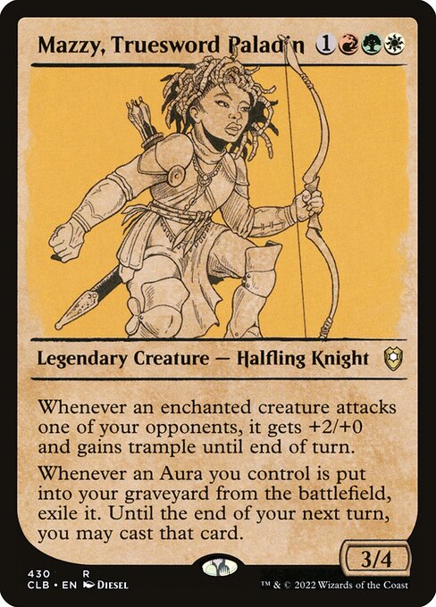 Mazzy, Truesword Paladin (430) [Commander Legends: Battle for Baldur's Gate] [Showcase]