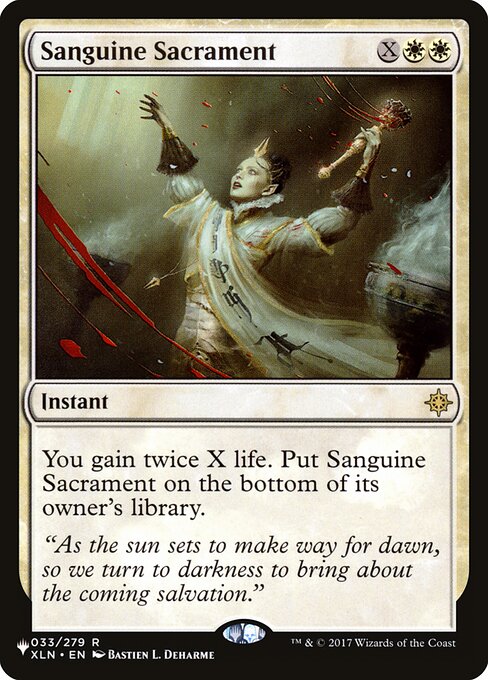 Sanguine Sacrament (XLN-33) [The List]