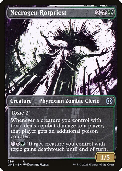 Necrogen Rotpriest (296) [Phyrexia: All Will Be One] [Showcase]