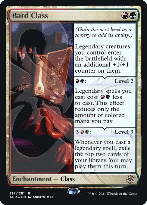 Bard Class (217a) [Adventures in the Forgotten Realms Promos]